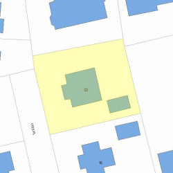 23 Otis Pl, Newton MA  02460-1834 plot plan