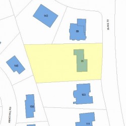 95 Blake St, Newton MA 02460-2032 plot plan