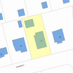 27 Stearns St, Newton MA  02459-2441 plot plan