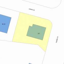 297 Cherry St, Newton MA 02465-1641 plot plan
