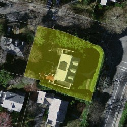 727 Centre St, Newton MA 02458-2531 aerial view