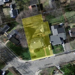 75 Stearns St, Newton MA  02459-2441 aerial view