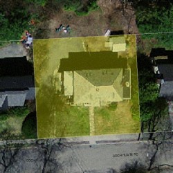 12 Cochituate Rd, Newton MA 02461-1404 aerial view