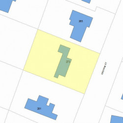 273 Dedham St, Newton MA 02461-2044 plot plan