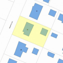 20 Prentice Rd, Newton MA 02459-1343 plot plan
