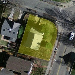 61 Waverley Ave, Newton MA 02458-2102 aerial view