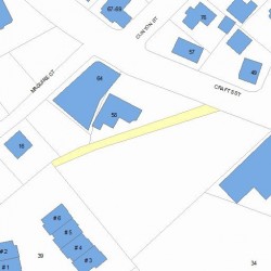 50 Crafts St, Newton MA  02458-1249 plot plan