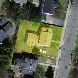 25 Cornell St, Newton MA 02462-1107 aerial view