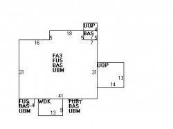 21 Orient Ave, Newton MA  02459-1425 floor plan