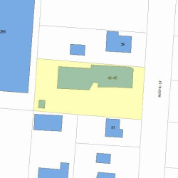 43 Rustic St, Newton MA 02458-1024 plot plan