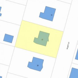 17 Talbot St, Newton MA  02465-1617 plot plan