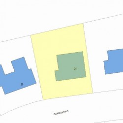 24 Oakmont Rd, Newton MA  02459-2531 plot plan