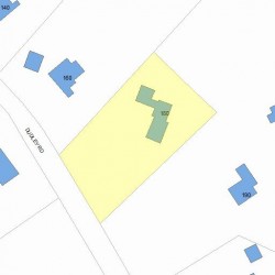 180 Dudley Rd, Newton MA 02459-2827 plot plan