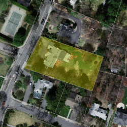 432 Chestnut St, Newton MA  02468-1006 aerial view