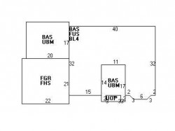 412 Waban Ave, Newton MA  02468-1352 floor plan