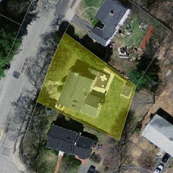 522 Grove St, Newton MA 02462-1411 aerial view