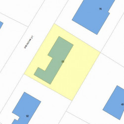 88 Sheridan St, Newton MA  02465-1056 plot plan