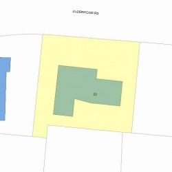 63 Alderwood Rd, Newton MA  02459-1226 plot plan