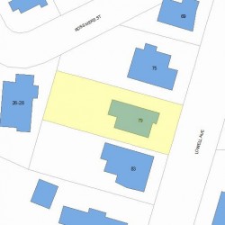79 Lowell Ave, Newton MA 02460-1502 plot plan