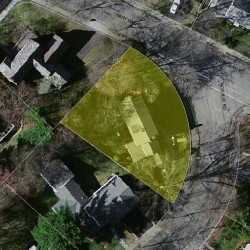 97 Hartman Rd, Newton MA  02459-2850 aerial view