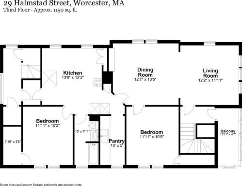 29 Halmstad St, Worcester MA  01607-1519 exterior