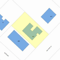 425 Waltham St, Newton MA  02465-1939 plot plan