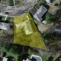 123 Truman Rd, Newton MA  02459-2640 aerial view