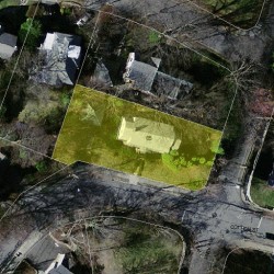 65 Cotton St, Newton MA 02458-2621 aerial view