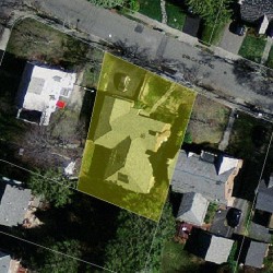 46 Brackett Rd, Newton MA  02458-2612 aerial view