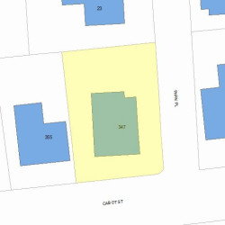 347 Cabot St, Newton MA 02460-2253 plot plan