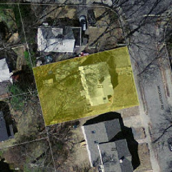 223 Woodcliff Rd, Newton MA 02461-2127 aerial view