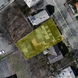 1223 Walnut St, Newton MA 02461-1820 aerial view