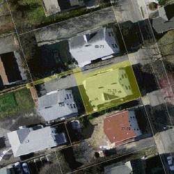 75 Faxon St, Newton MA 02458-1034 aerial view