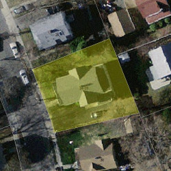 26 Washburn St, Newton MA  02458-1304 aerial view