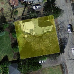 18 Mountfort Rd, Newton MA  02461-1406 aerial view