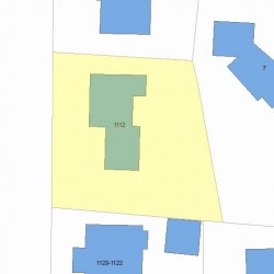 1112 Centre St, Newton MA 02459-1543 plot plan