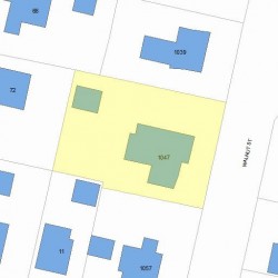 1047 Walnut St, Newton MA  02461-1140 plot plan
