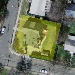 5 Crehore Dr, Newton MA  02462-1108 aerial view