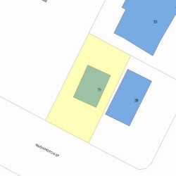 79 Washington St, Newton MA 02458-2248 plot plan