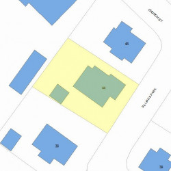44 Billings Park, Newton MA 02458-2013 plot plan