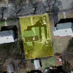 48 Amherst Rd, Newton MA  02468-2302 aerial view