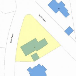 10 Burnham Rd, Newton MA 02465-2928 plot plan