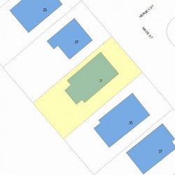 31 Wade St, Newton MA  02461-1714 plot plan