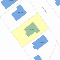 235 Langley Rd, Newton MA 02459-2357 plot plan