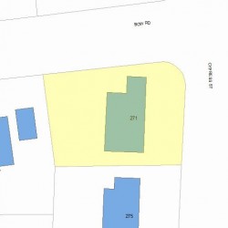 271 Cypress St, Newton MA 02459-2227 plot plan