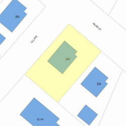 242 River St, Newton MA  02465-1432 plot plan