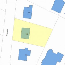 132 Tolman St, Newton MA 02465-1022 plot plan