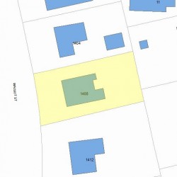 1408 Walnut St, Newton MA 02461-1858 plot plan