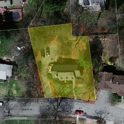 21 Oakvale Rd, Newton MA  02468-1126 aerial view