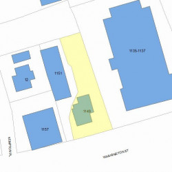 1149 Washington St, Newton MA 02465-2120 plot plan